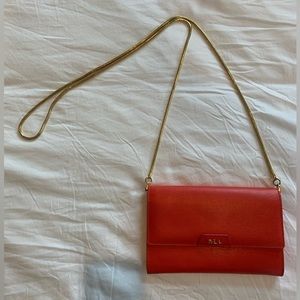 Ralph Lauren Crossbody with Gold Snake Chain